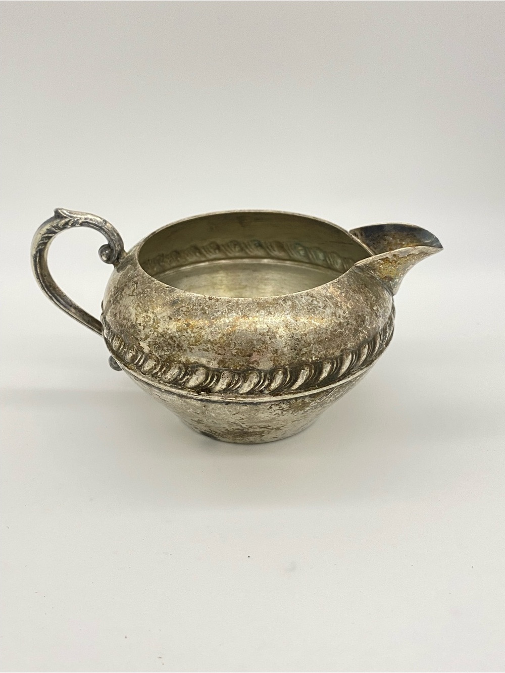 Silver Plated Copper Cream Pitcher Bowl